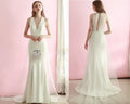 #3017 Wholesale Elegant Halter Sleeveless Sheath Satin Simple Wedding Dress Bride Dress Bridal Dress Mermaid Wedding Gown